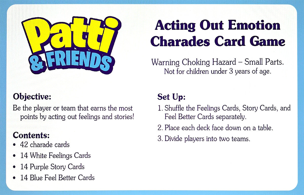 Social Emotional Charades Card Game
